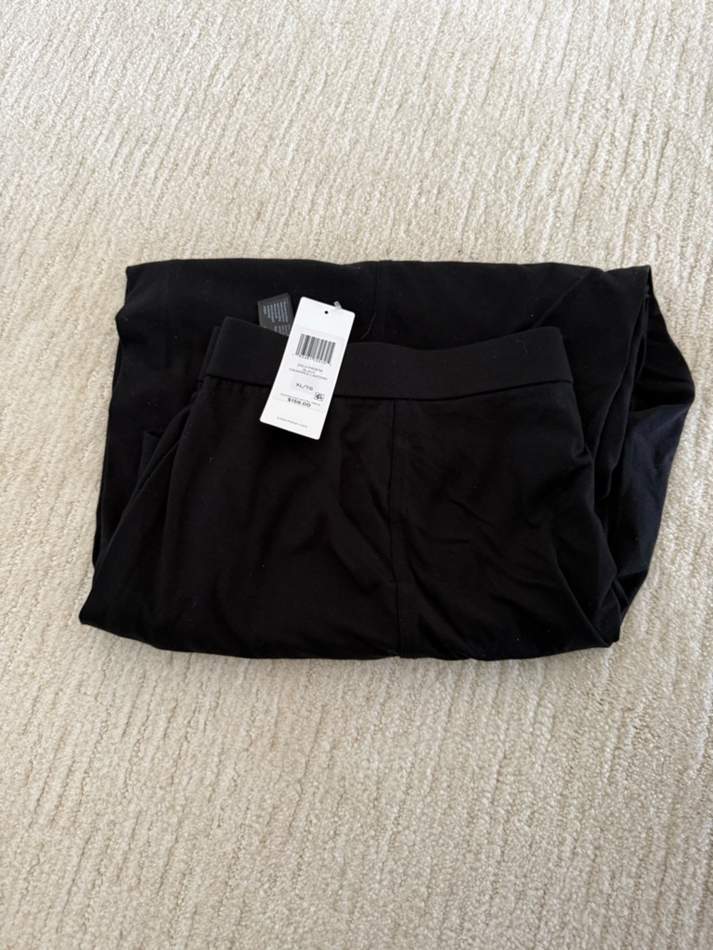 Eileen Fisher Black Cropped Lantern Pants